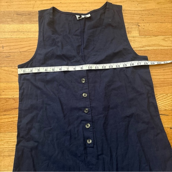 Roxy Wide Leg Cotton Crop Jumpsuit Size Large - Picture 3 of 5